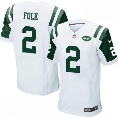 [Elite] Folk New York Football Team Jersey -New York #2 Nick Folk Jersey (White)