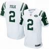 [Elite] Folk New York Football Team Jersey -New York #2 Nick Folk Jersey (White)