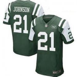 [Elite] Johnson New York Football Team Jersey -New York #21 Chris Johnson Jersey (Green)