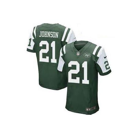 [Elite] Johnson New York Football Team Jersey -New York #21 Chris Johnson Jersey (Green)