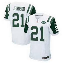 [Elite] Johnson New York Football Team Jersey -New York #21 Chris Johnson Jersey (White)