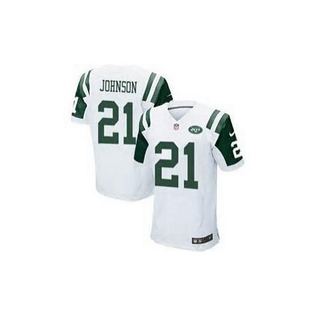 [Elite] Johnson New York Football Team Jersey -New York #21 Chris Johnson Jersey (White)