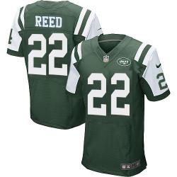 [Elite] Reed New York Football Team Jersey -New York #22 Ed Reed Jersey (Green)