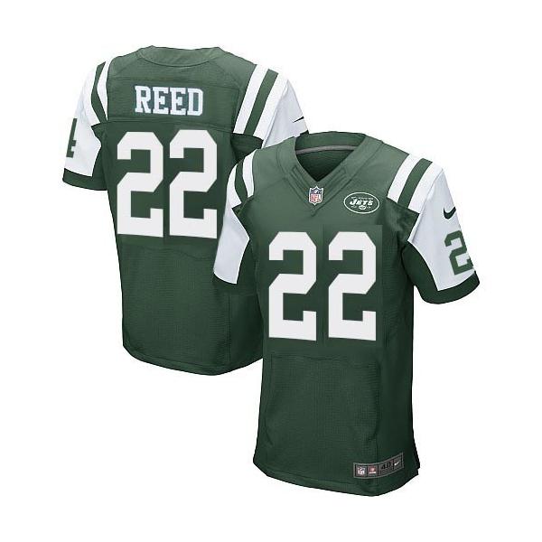 [Elite] Reed New York Football Team Jersey -New York #22 Ed Reed Jersey (Green)