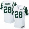[Elite] Martin New York Football Team Jersey -New York #28 Curtis Martin Jersey (White)