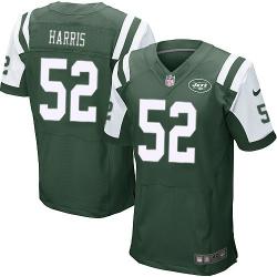 [Elite] Harris New York Football Team Jersey -New York #52 David Harris Jersey (Green)