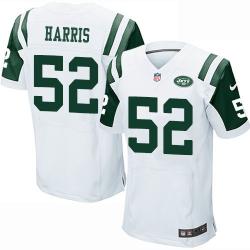 [Elite] Harris New York Football Team Jersey -New York #52 David Harris Jersey (White)