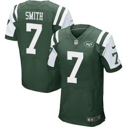 [Elite] Smith New York Football Team Jersey -New York #7 Geno Smith Jersey (Green)