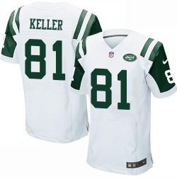 [Elite] Keller New York Football Team Jersey -New York #81 Dustin Keller Jersey (White)