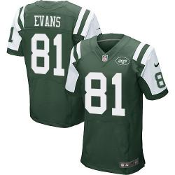 [Elite] Evans New York Football Team Jersey -New York #81 Shaq Evans Jersey (Green)