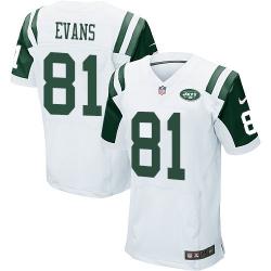 [Elite] Evans New York Football Team Jersey -New York #81 Shaq Evans Jersey (White)
