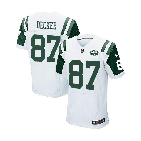 [Elite] Decker New York Football Team Jersey -New York #87 Eric Decker Jersey (White)