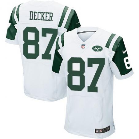 [Elite] Decker New York Football Team Jersey -New York #87 Eric Decker Jersey (White)