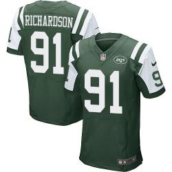 [Elite] Richardson New York Football Team Jersey -New York #91 Sheldon Richardson Jersey (Green)