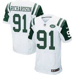[Elite] Richardson New York Football Team Jersey -New York #91 Sheldon Richardson Jersey (White)