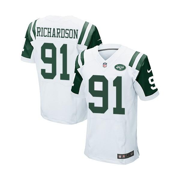 [Elite] Richardson New York Football Team Jersey -New York #91 Sheldon Richardson Jersey (White)