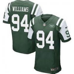 [Elite] Williams New York Football Team Jersey -New York #94 Leonard Williams Jersey (Green)