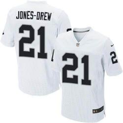 [Elite] Jones-Drew Oakland Football Team Jersey -Oakland #21 Maurice Jones-Drew Jersey (White)