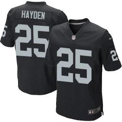 [Elite] Hayden Oakland Football Team Jersey -Oakland #25 D.J. Hayden Jersey (Black)