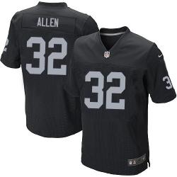 [Elite] Allen Oakland Football Team Jersey -Oakland #32 Marcus Allen Jersey (Black)