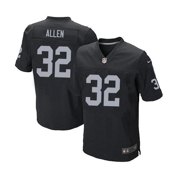 [Elite]Marcus Allen Oakland Football Team Jersey(Black)_Free ...