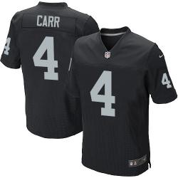 [Elite] Carr Oakland Football Team Jersey -Oakland #4 Derek Carr Jersey (Black)