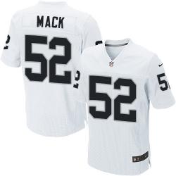 [Elite] Mack Oakland Football Team Jersey -Oakland #52 Khalil Mack Jersey (White)