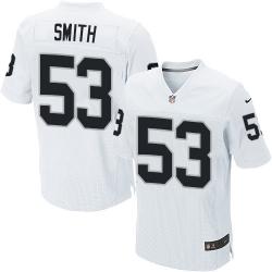 [Elite] Smith Oakland Football Team Jersey -Oakland #53 Malcolm Smith Jersey (White)