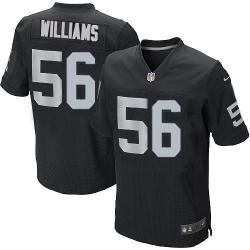 [Elite] Williams Oakland Football Team Jersey -Oakland #56 Chase Williams Jersey (Black)
