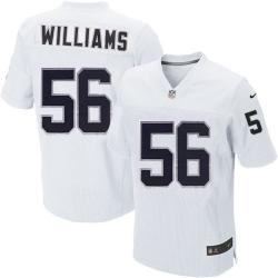 [Elite] Williams Oakland Football Team Jersey -Oakland #56 Chase Williams Jersey (White)