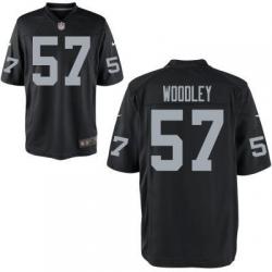 [Elite] Woodley Oakland Football Team Jersey -Oakland #57 LaMarr Woodley Jersey (Black)