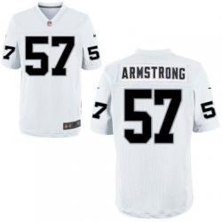 [Elite] Armstrong Oakland Football Team Jersey -Oakland #57 Ray-Ray Armstrong Jersey (White)