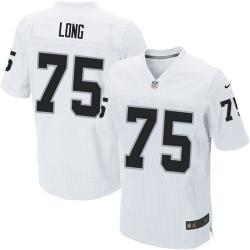 [Elite] Long Oakland Football Team Jersey -Oakland #75 Howie Long Jersey (White)