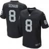 [Elite] Schaub Oakland Football Team Jersey -Oakland #8 Matt Schaub Jersey (Black)