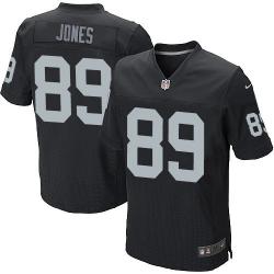[Elite] Jones Oakland Football Team Jersey -Oakland #89 James Jones Jersey (Black)