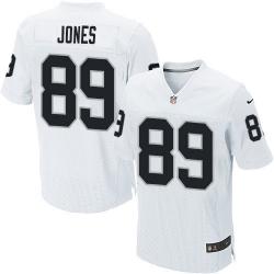 [Elite] Jones Oakland Football Team Jersey -Oakland #89 James Jones Jersey (White)