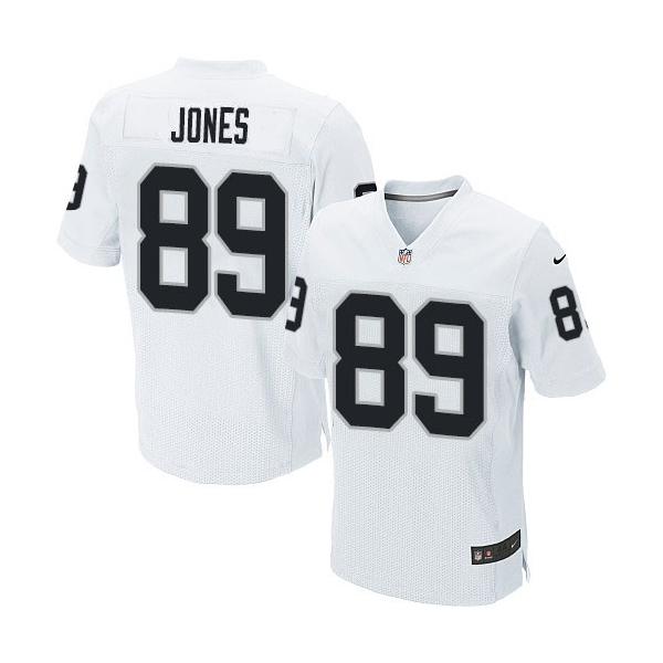 [Elite] Jones Oakland Football Team Jersey -Oakland #89 James Jones Jersey (White)