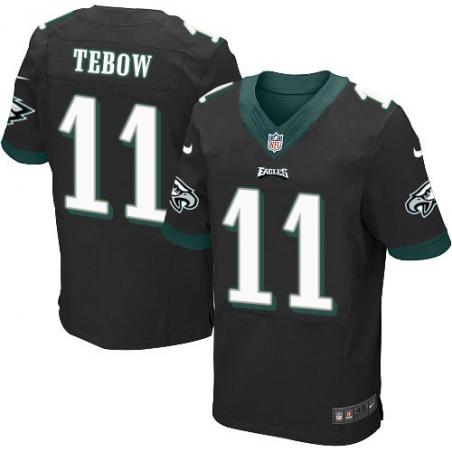 [Elite] Tebow Philadelphia Football Team Jersey -Philadelphia #11 Tim Tebow Jersey (Black)