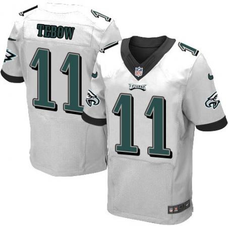 [Elite] Tebow Philadelphia Football Team Jersey -Philadelphia #11 Tim Tebow Jersey (White)