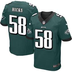 [Elite] Hicks Philadelphia Football Team Jersey -Philadelphia #58 Jordan Hicks Jersey (Green)