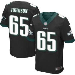 [Elite] Johnson Philadelphia Football Team Jersey -Philadelphia #65 Lane Johnson Jersey (Black)