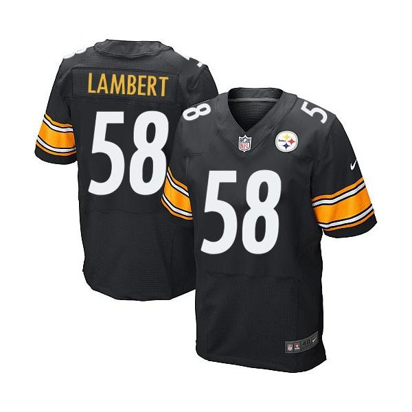 [Elite]Jack Lambert Pittsburgh Football Team Jersey(Black)_Free ...
