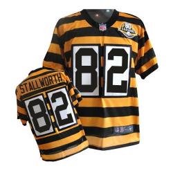 [Elite] Stallworth Pittsburgh Football Team Jersey -Pittsburgh #82 John Stallworth Jersey (Yellow 80 Seasons)