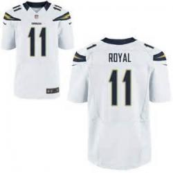 [Elite] Royal San Diego Football Team Jersey -San Diego #11 Eddie Royal Jersey (White)