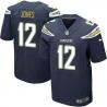 [Elite] Jones San Diego Football Team Jersey -San Diego #12 Jacoby Jones Jersey (Navy Blue)