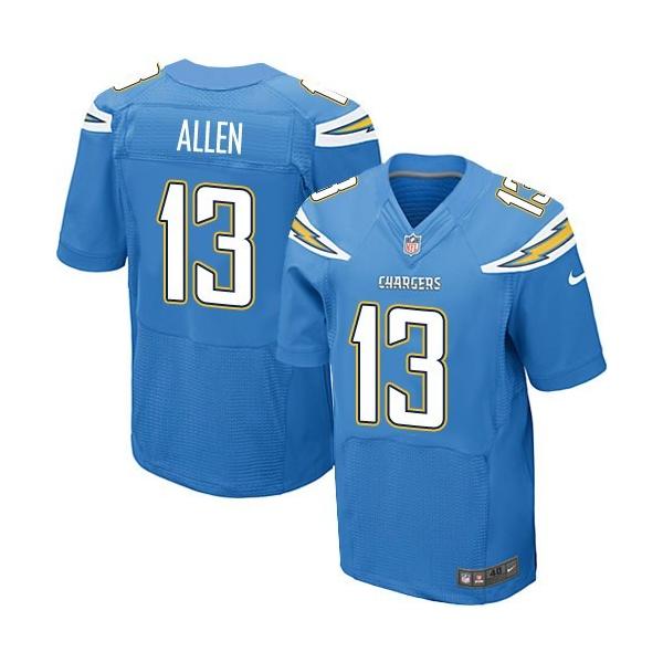 [Elite] Allen San Diego Football Team Jersey -San Diego #13 Keenan Allen Jersey (Light Blue)