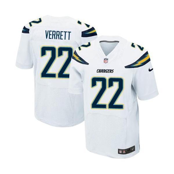 [Elite] Verrett San Diego Football Team Jersey -San Diego #22 Jason Verrett Jersey (White)