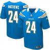 [Elite] Mathews San Diego Football Team Jersey -San Diego #24 Ryan Mathews Jersey (Light Blue)