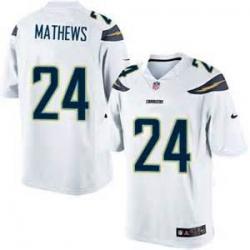 [Elite] Mathews San Diego Football Team Jersey -San Diego #24 Ryan Mathews Jersey (White)