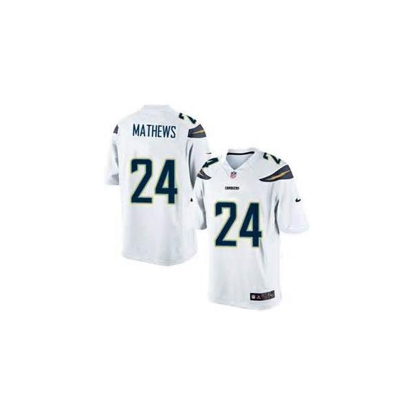 [Elite] Mathews San Diego Football Team Jersey -San Diego #24 Ryan Mathews Jersey (White)